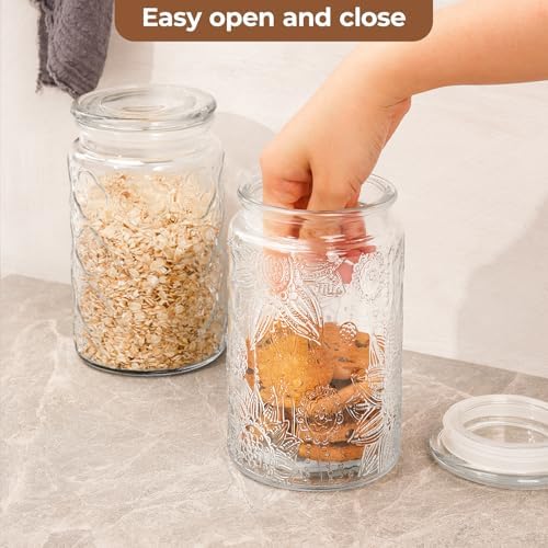 Adorable 32oz Mason Jars x2 Perfect for Storage Gifting