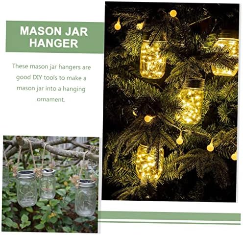 BESTOYARD 2 Set Mason Jar Hangers