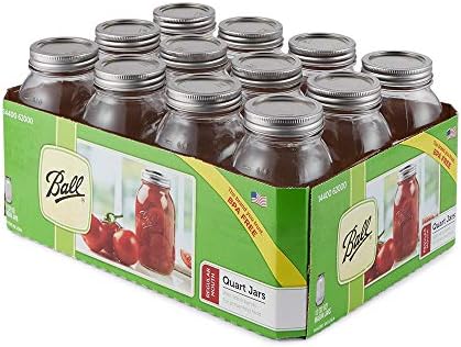 Ball 12-Piece Quart Canning Jars 32oz