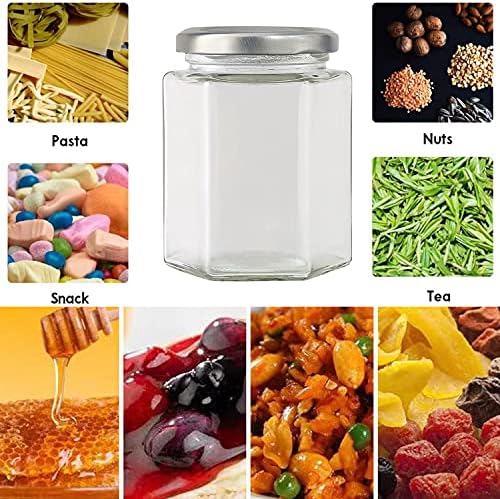 20 Pcs 10 oz Glass Jars with Silver Lids for Gifts