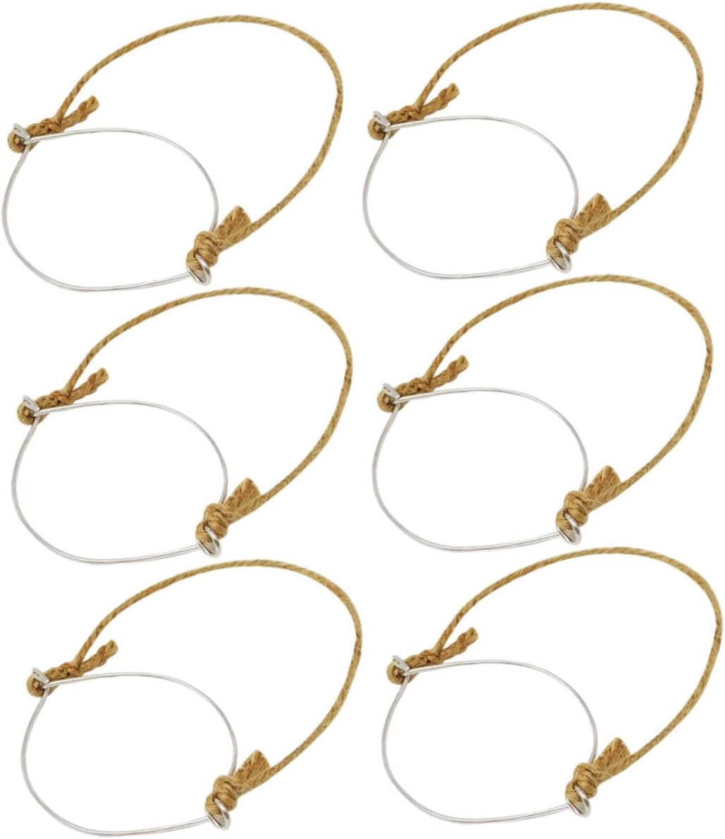 PRETYZOOM 2sets Canning Jar Handles with Rope and Wire