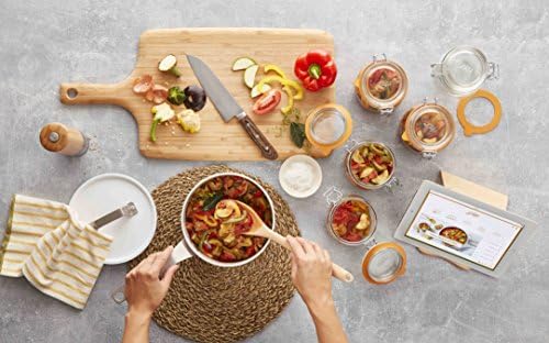 Elegant French Glass Jars for Preserving Food