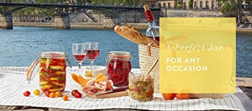 Elegant French Glass Jars for Preserving Food
