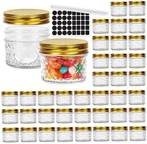 40-Piece Glass Mason Jars Set