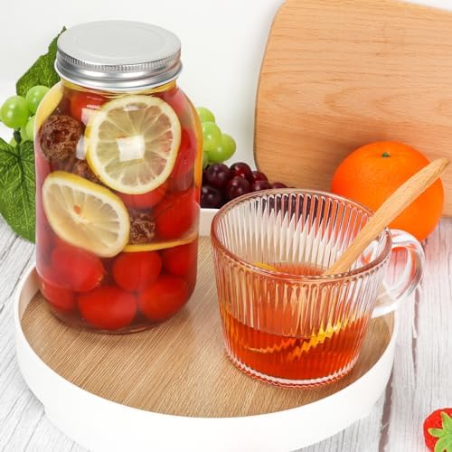 Keketin 32 oz Mason Jars with Airtight Lids 6 Pack