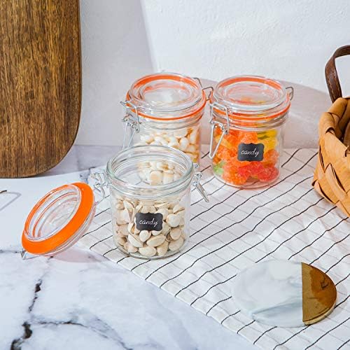 Encheng Glass Jars With Airtight Lids Durable Perfect for Organization