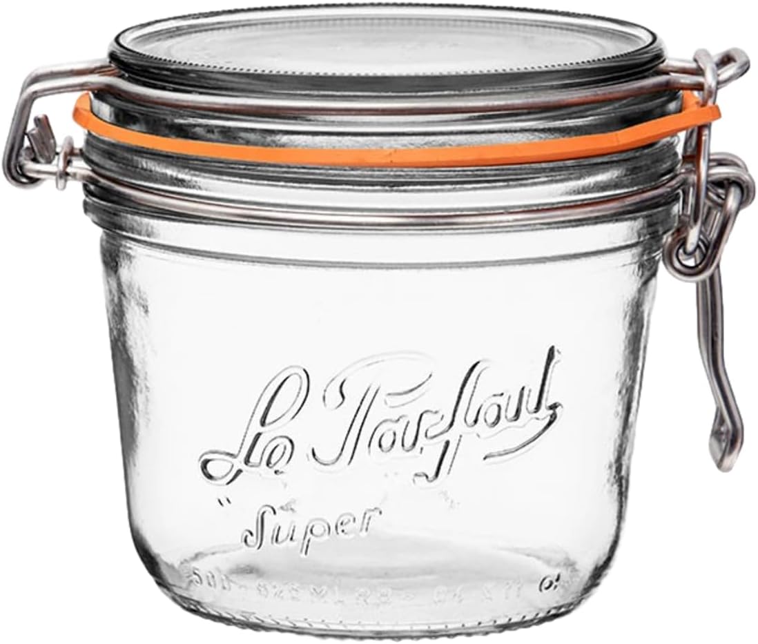 Le Parfait Super Terrine - 500ml Glass Canning Jar with Airtight Seal
