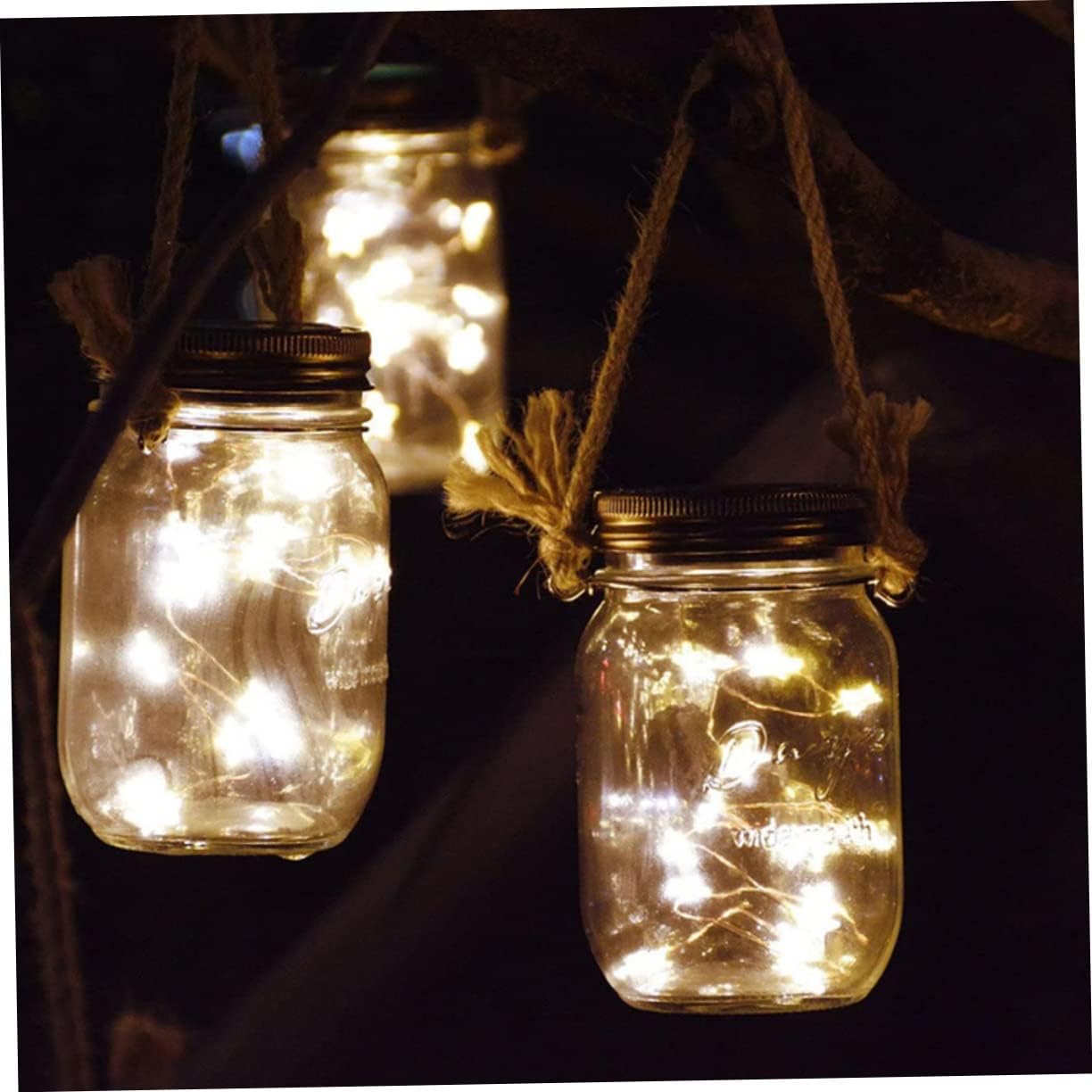 Welcome 2-Pack Mason Jar Hangers