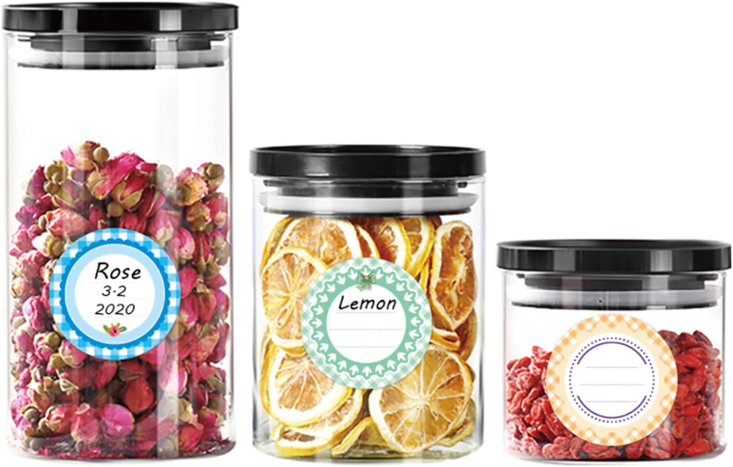80 Mason Jar Lid Labels