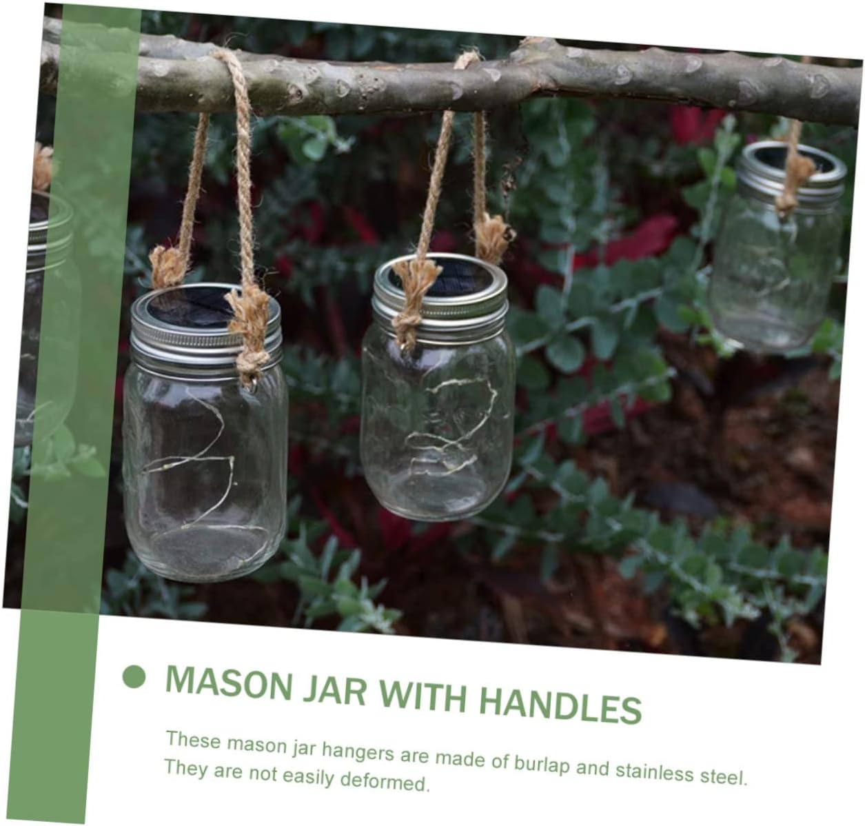 PRETYZOOM 2sets Canning Jar Handles with Rope and Wire