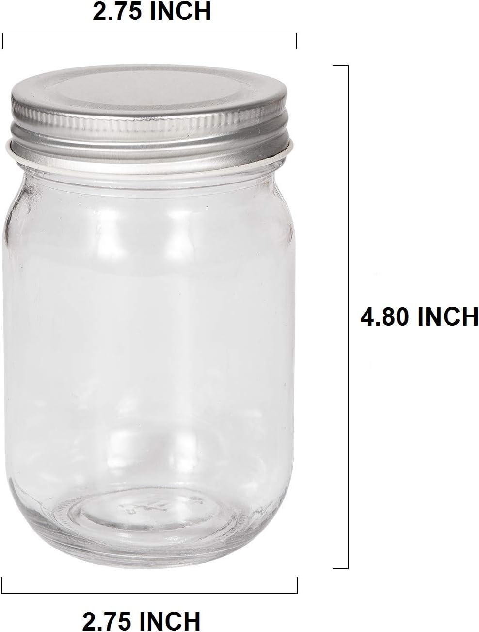 Accguan Mason Jars Set of 20 12oz Wide Mouth Spices Jars