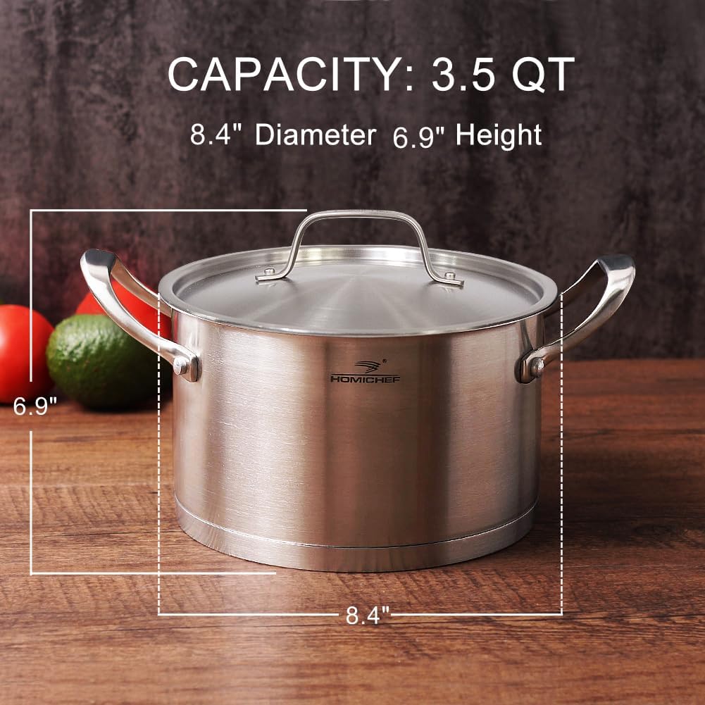 Sturdy Matte-Finish 35QT Stock Pot
