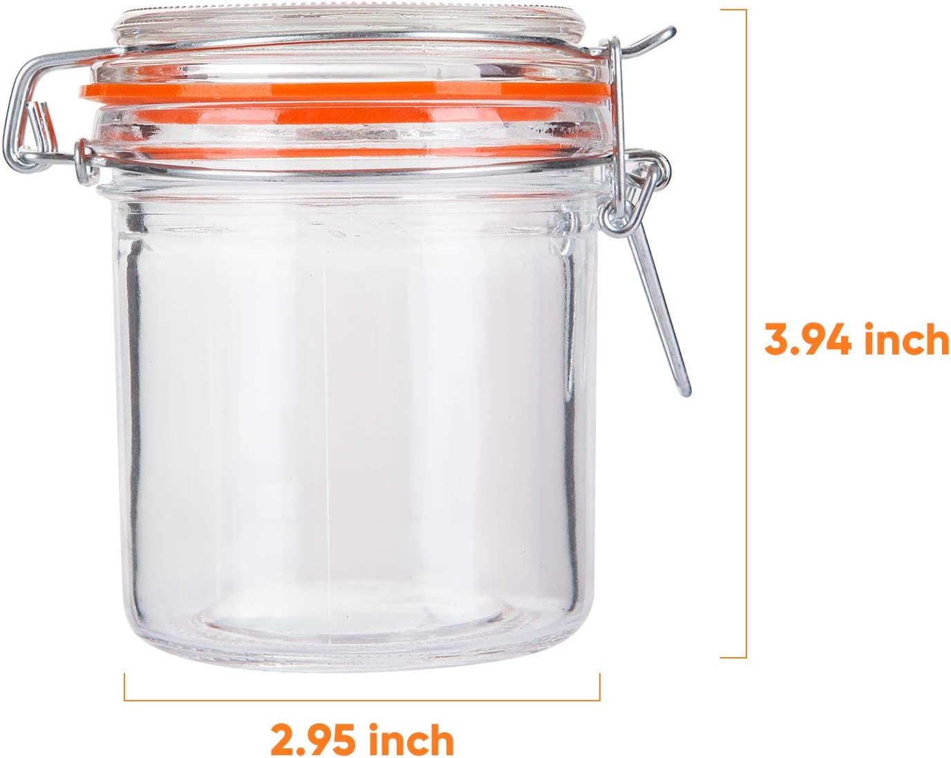 Encheng Glass Jars With Airtight Lids Durable Perfect for Organization