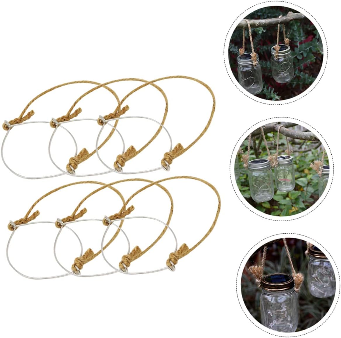 BESTOYARD 2 Set Mason Jar Hangers