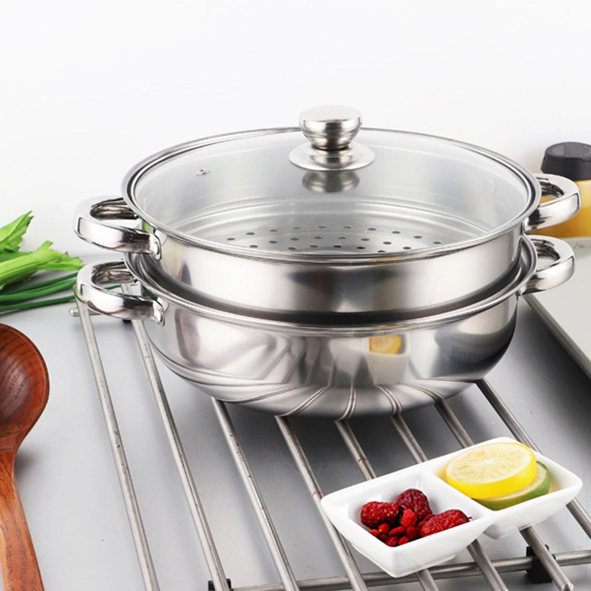 Sturdy Steam Pot for 4Quart Kitchen Use
