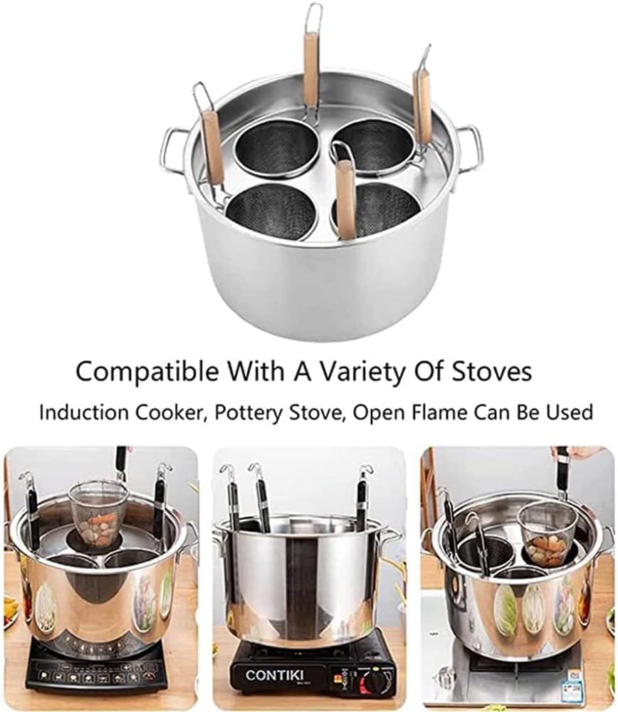 AttreX Stainless Steel Pasta Cooker Set - Perfect for Tracking Pasta Holes
