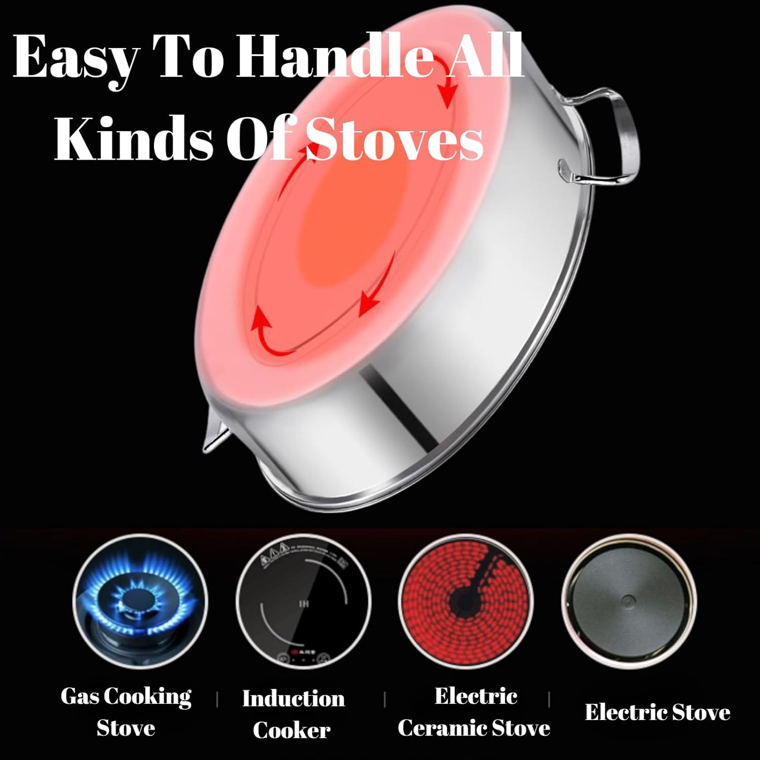 Stainless Steel Fish Steamer for Cooking Braiser