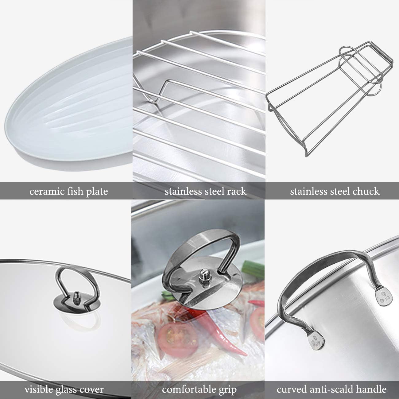 8 Qt Stainless Steel Fish Seafood Steamer