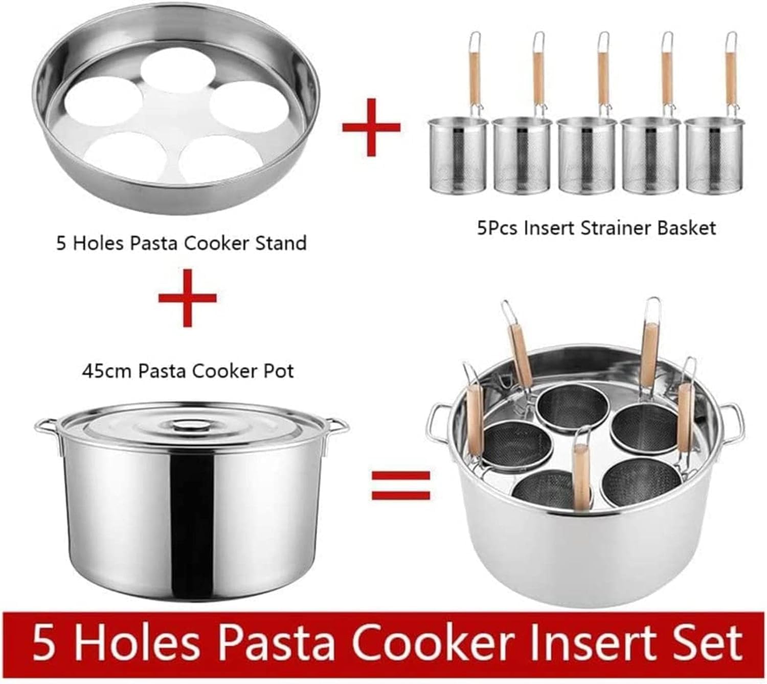 Pasta Pot Set with Divider Strainer