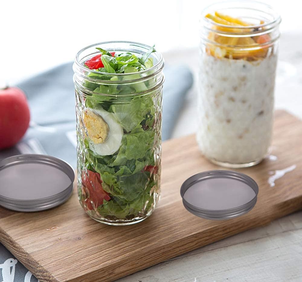 Elegant Glass Mason Jars for Canning Decoration
