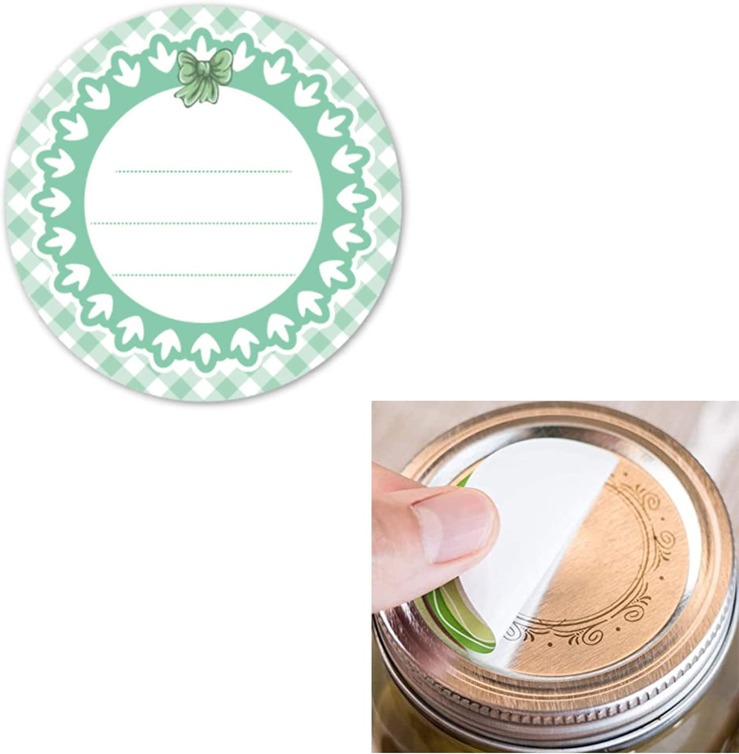 80 Mason Jar Lid Labels
