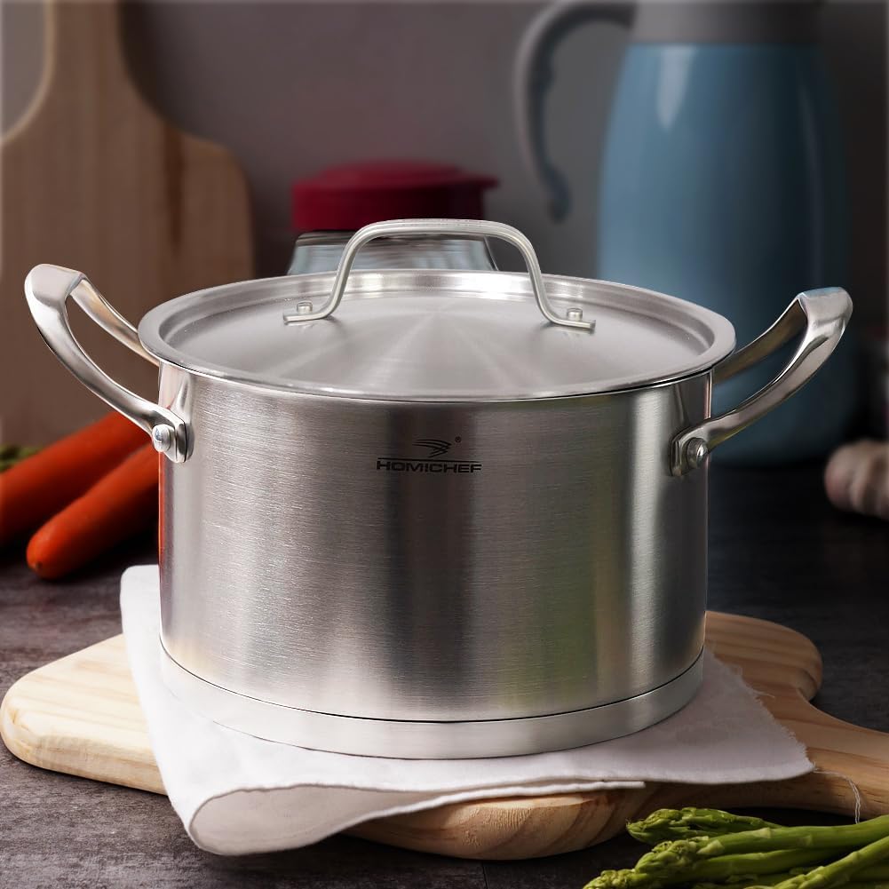 Sturdy Matte-Finish 35QT Stock Pot