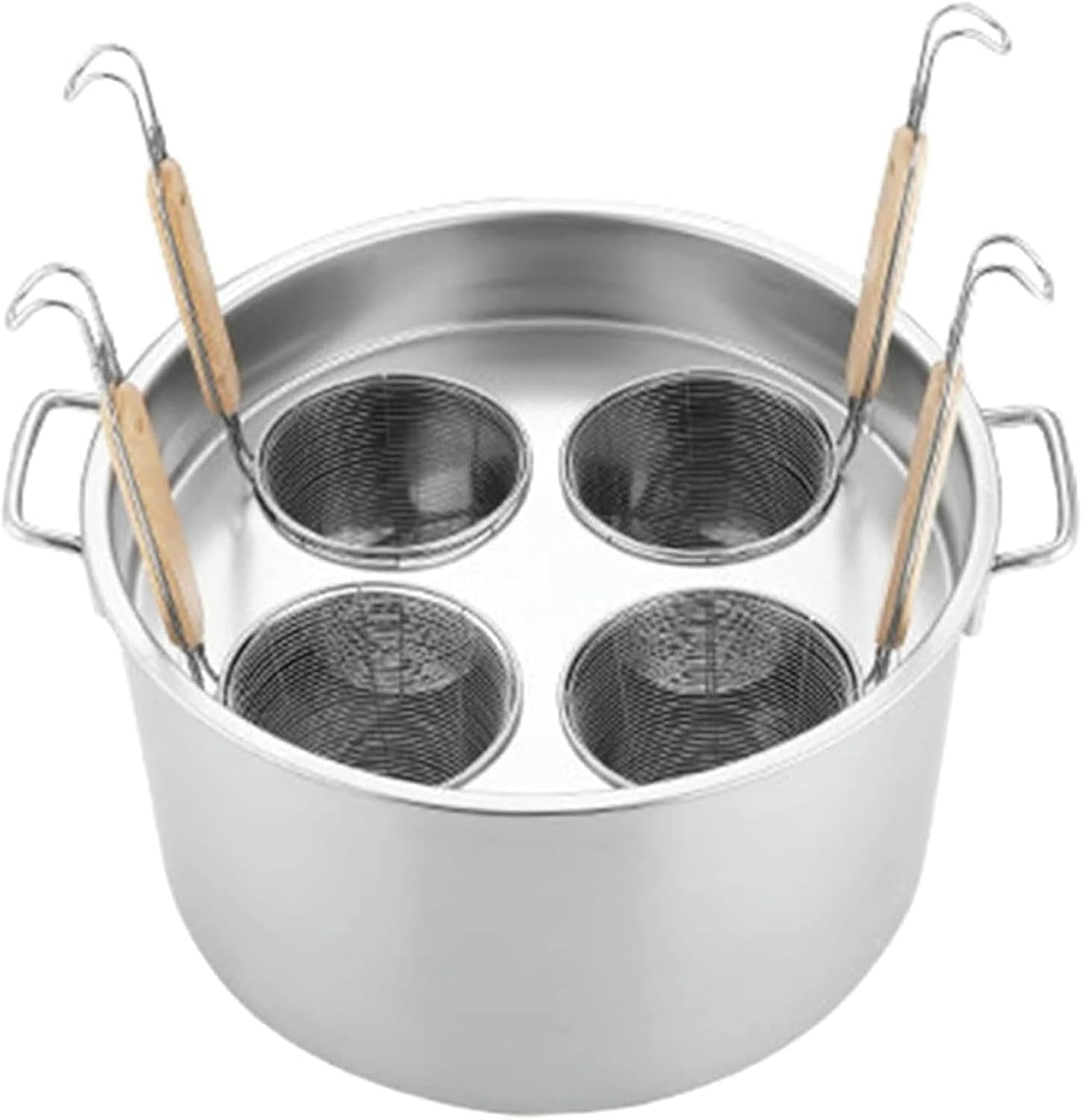 BINGWANG Multipots Pasta Cooker Set with 4 Holes