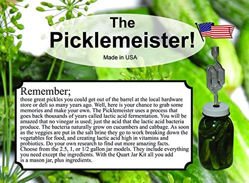 Picklemeister Fermentation Kit - Easy Wide Mouth Mason Jar Kit