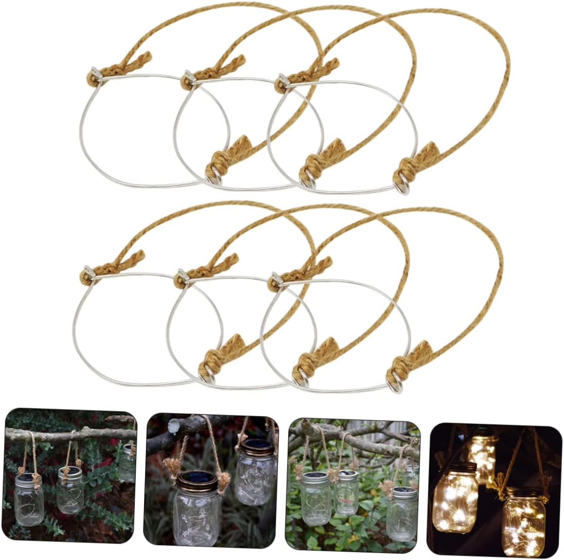 Welcome 2-Pack Mason Jar Hangers