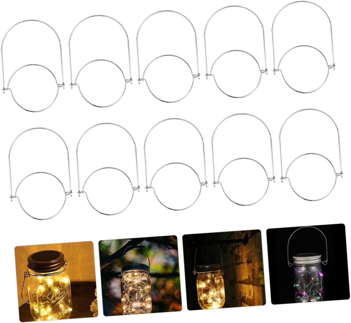 HolidyYo Stainless Steel 2 Set Canning Jar Hanger