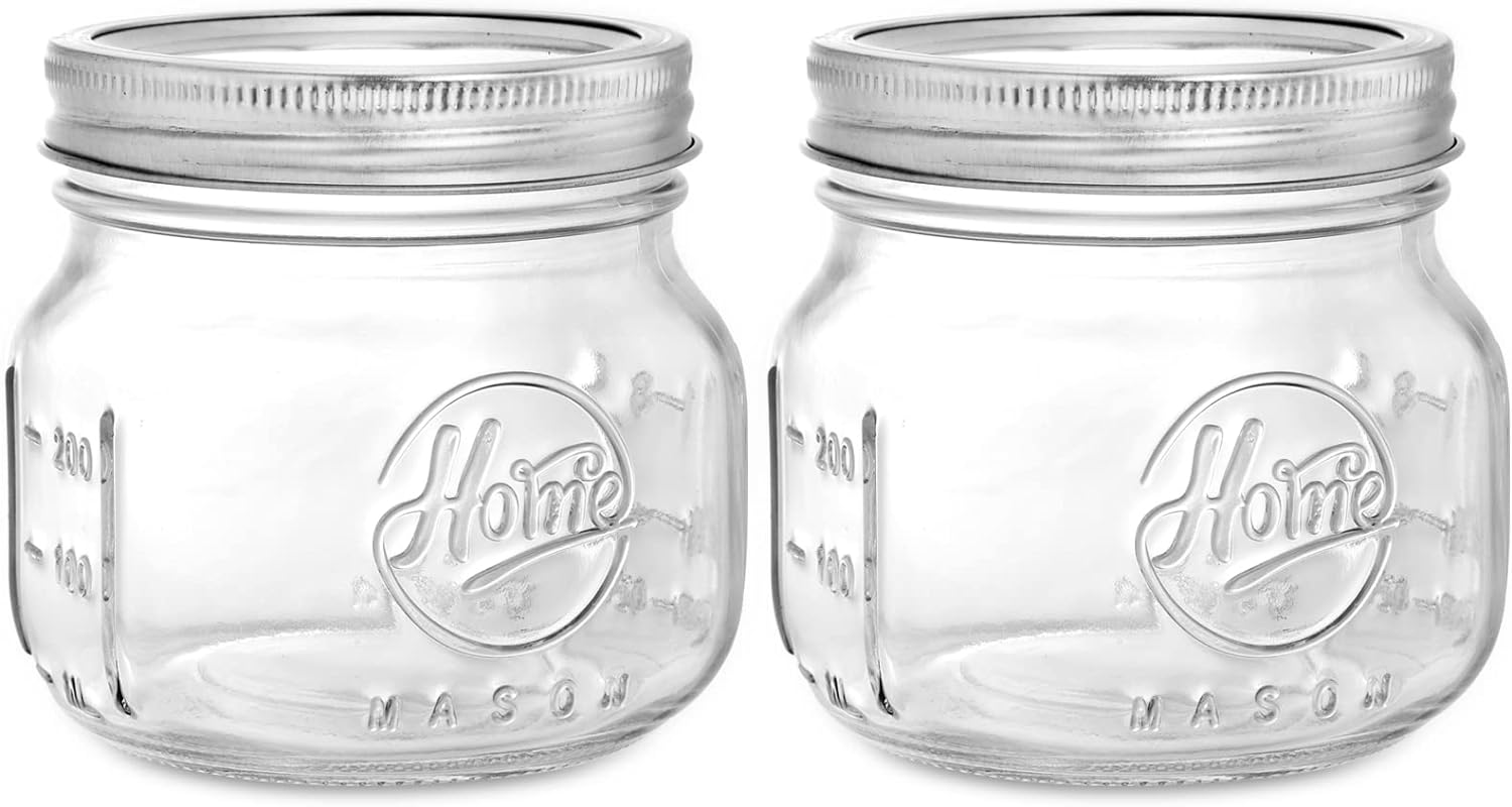 12-Piece Glass Mason Jars Set