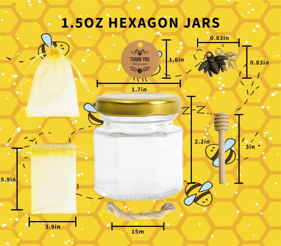 Elegant 15oz Glass Jars with Gold Lid for Cooking Gifting