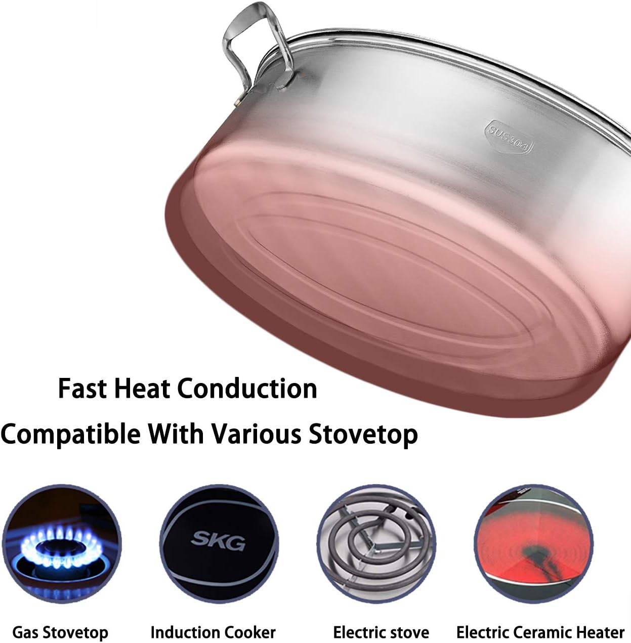 8 Qt Stainless Steel Fish Seafood Steamer