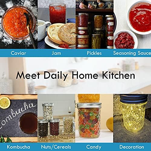 Yeboda 12-Piece Mason Jars Set