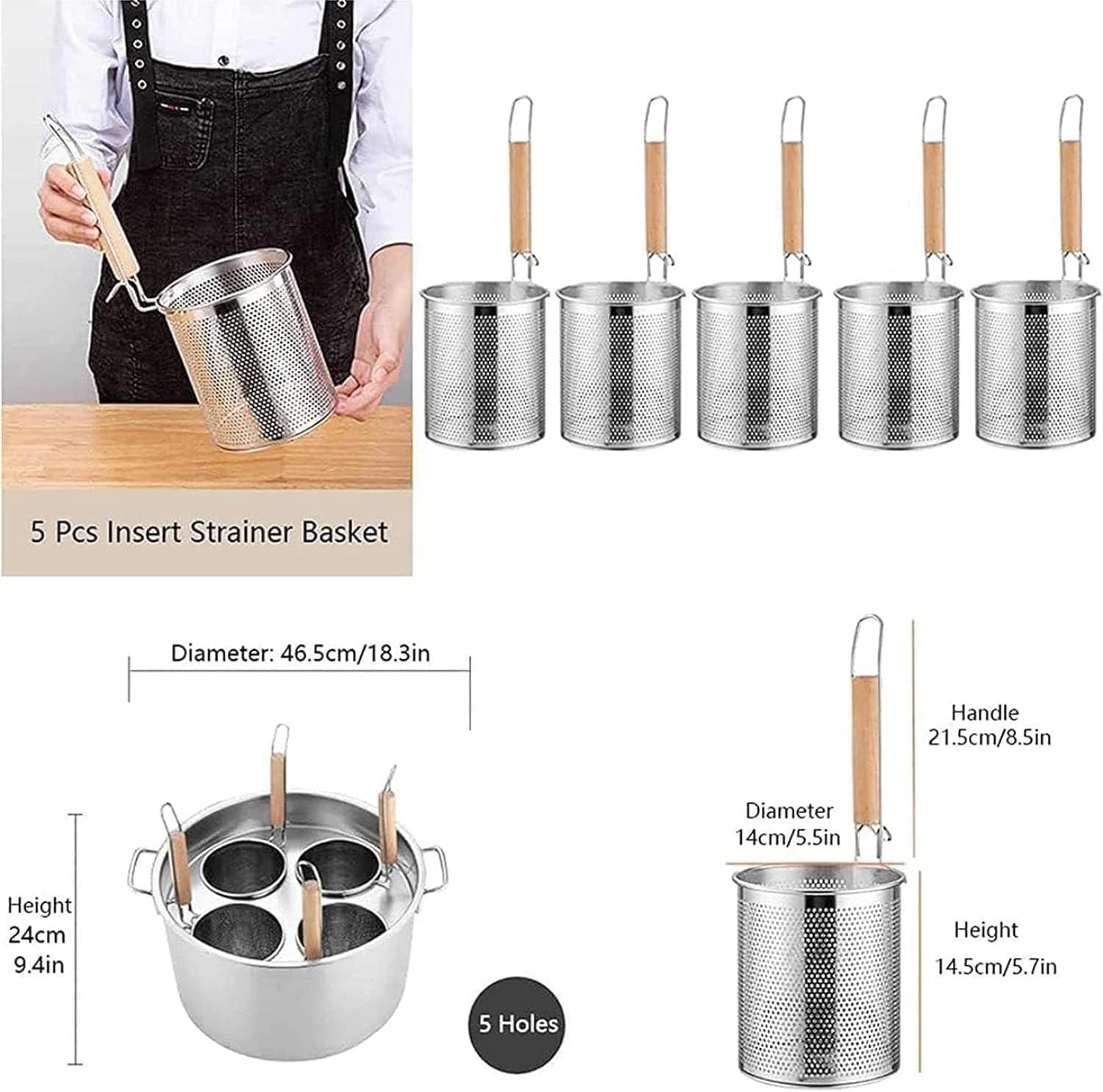 Pasta Pot Set with Divider Strainer