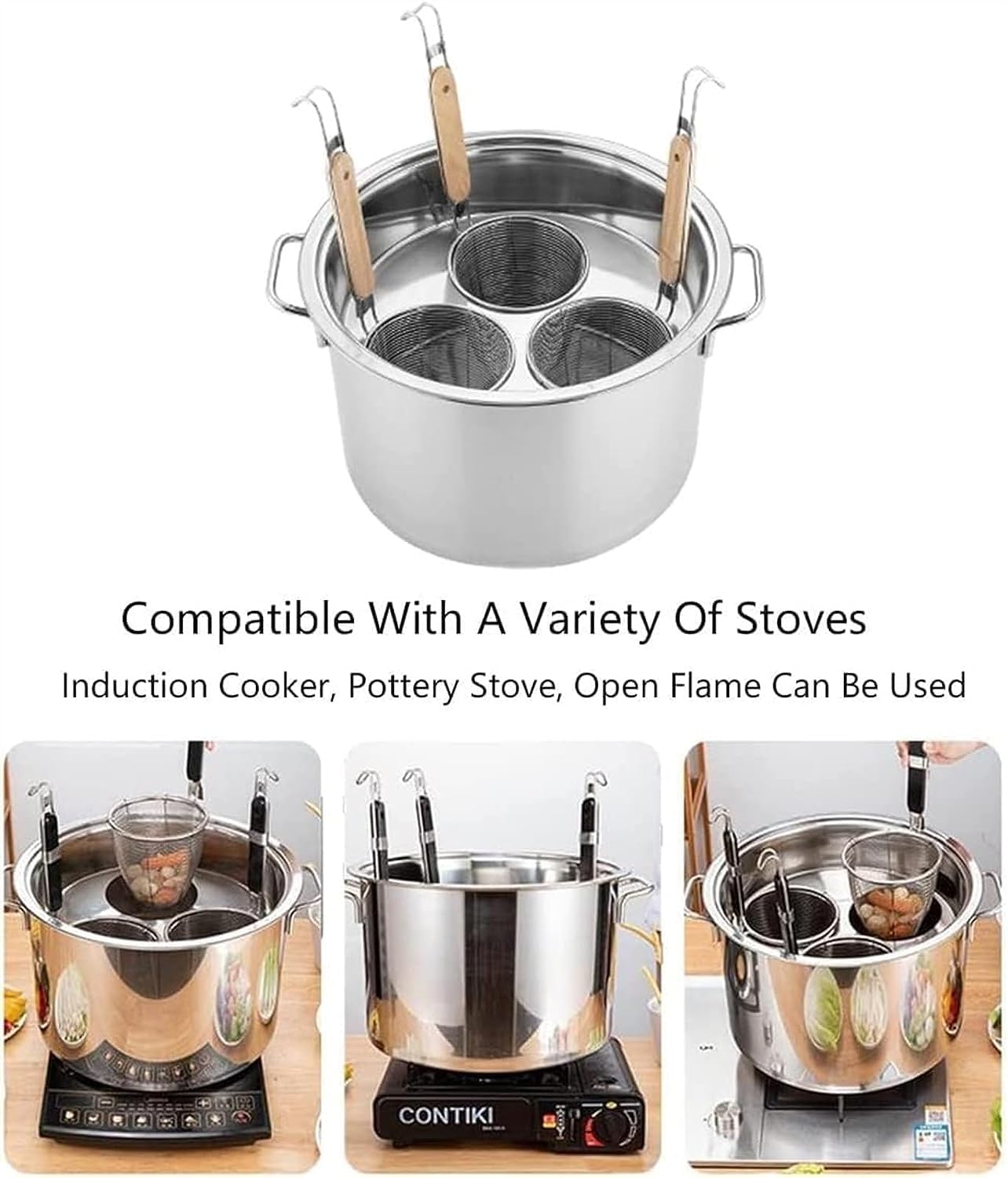 Stainless Steel Pasta set with convenient features