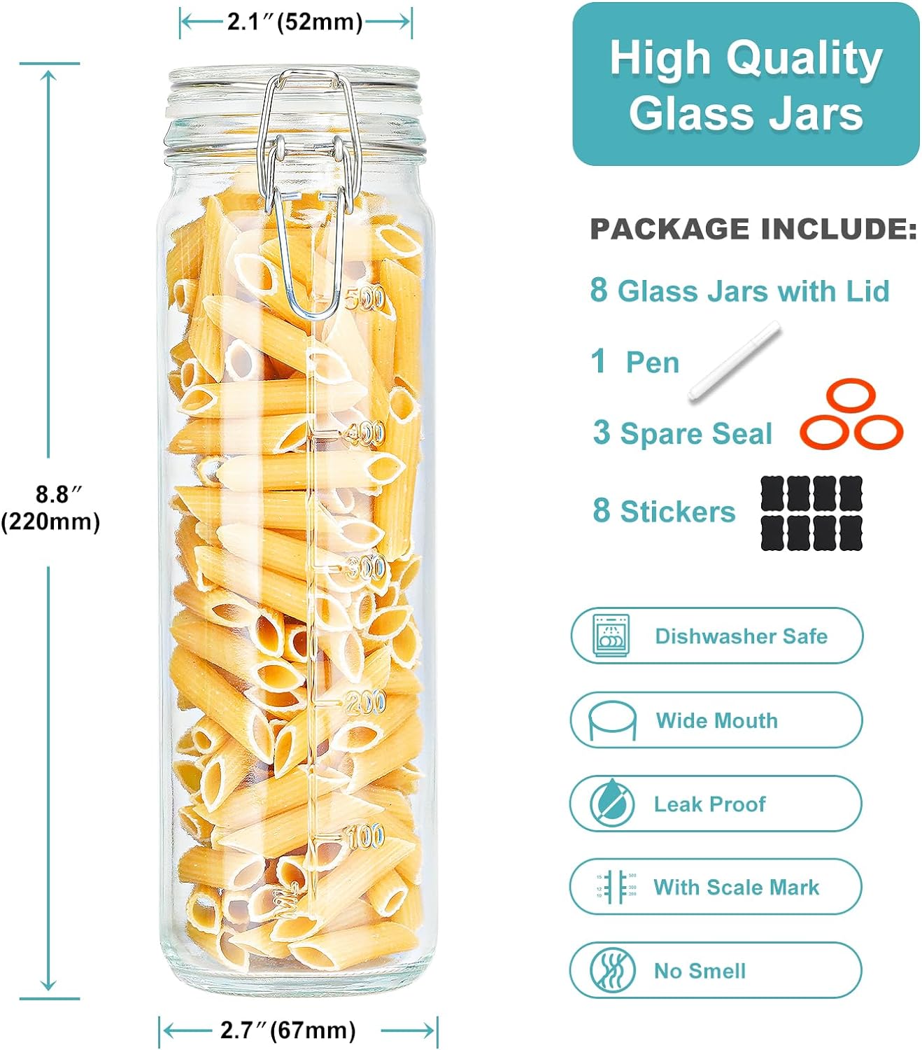 High-Quality Glass Jars for Storage