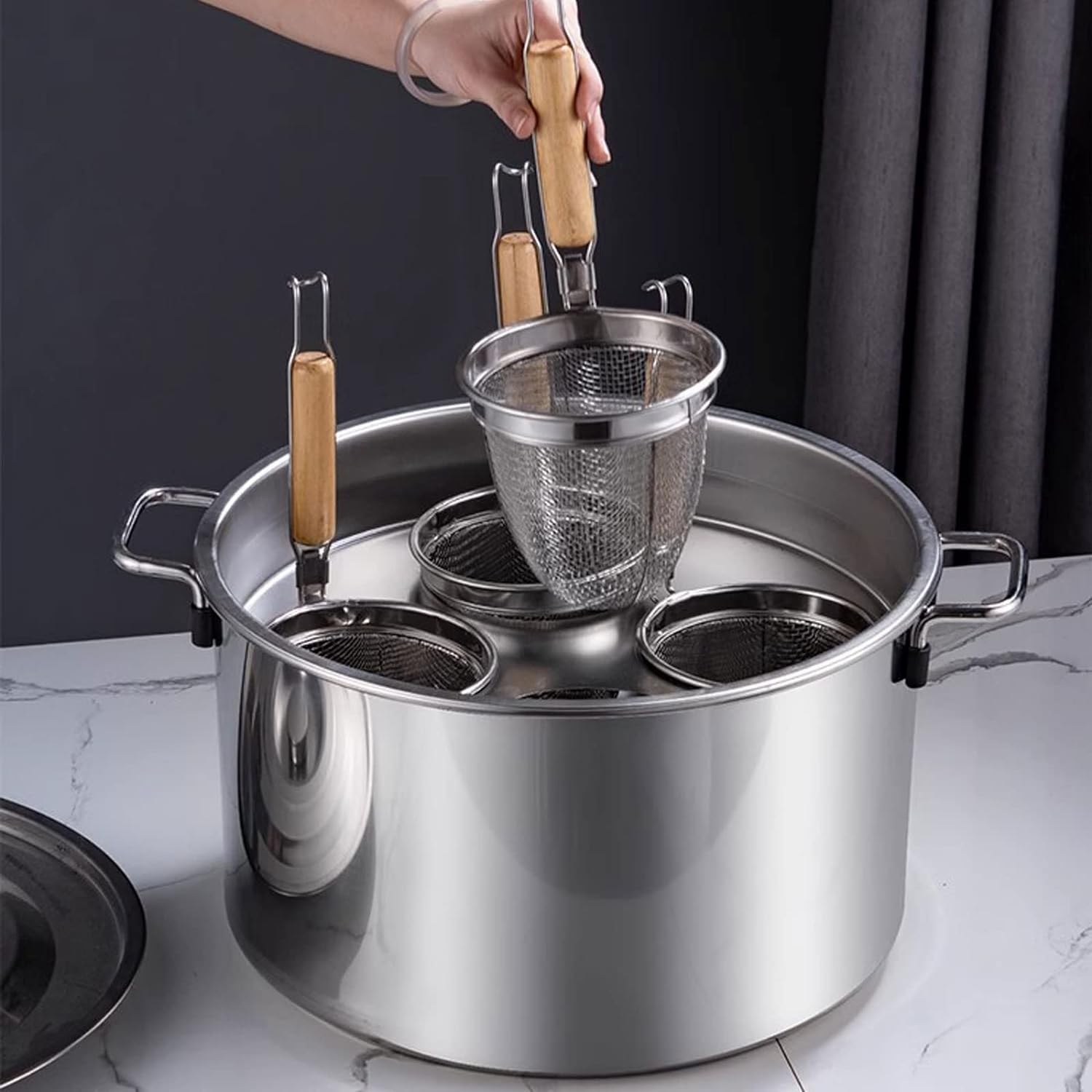 AttreX Professional Stainless Steel Pasta Cooker Multi-Pot Set