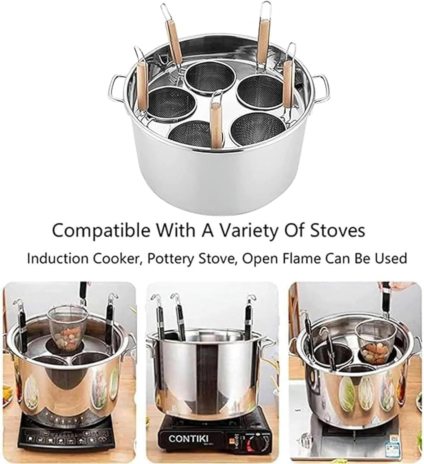 WZGLod 5-Hole Pasta Cooker Set