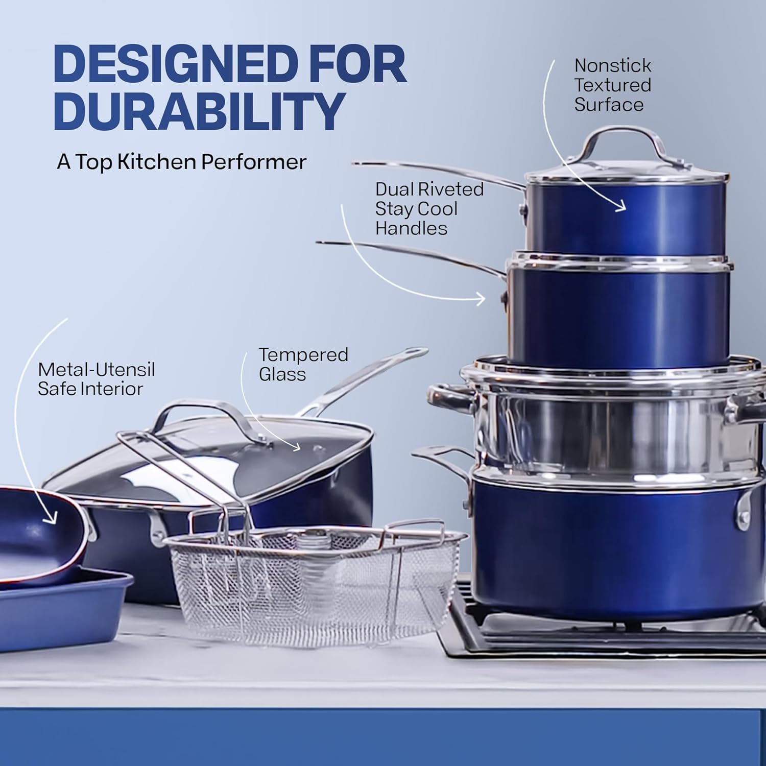 Granism stone 10-Piece Cookware Set