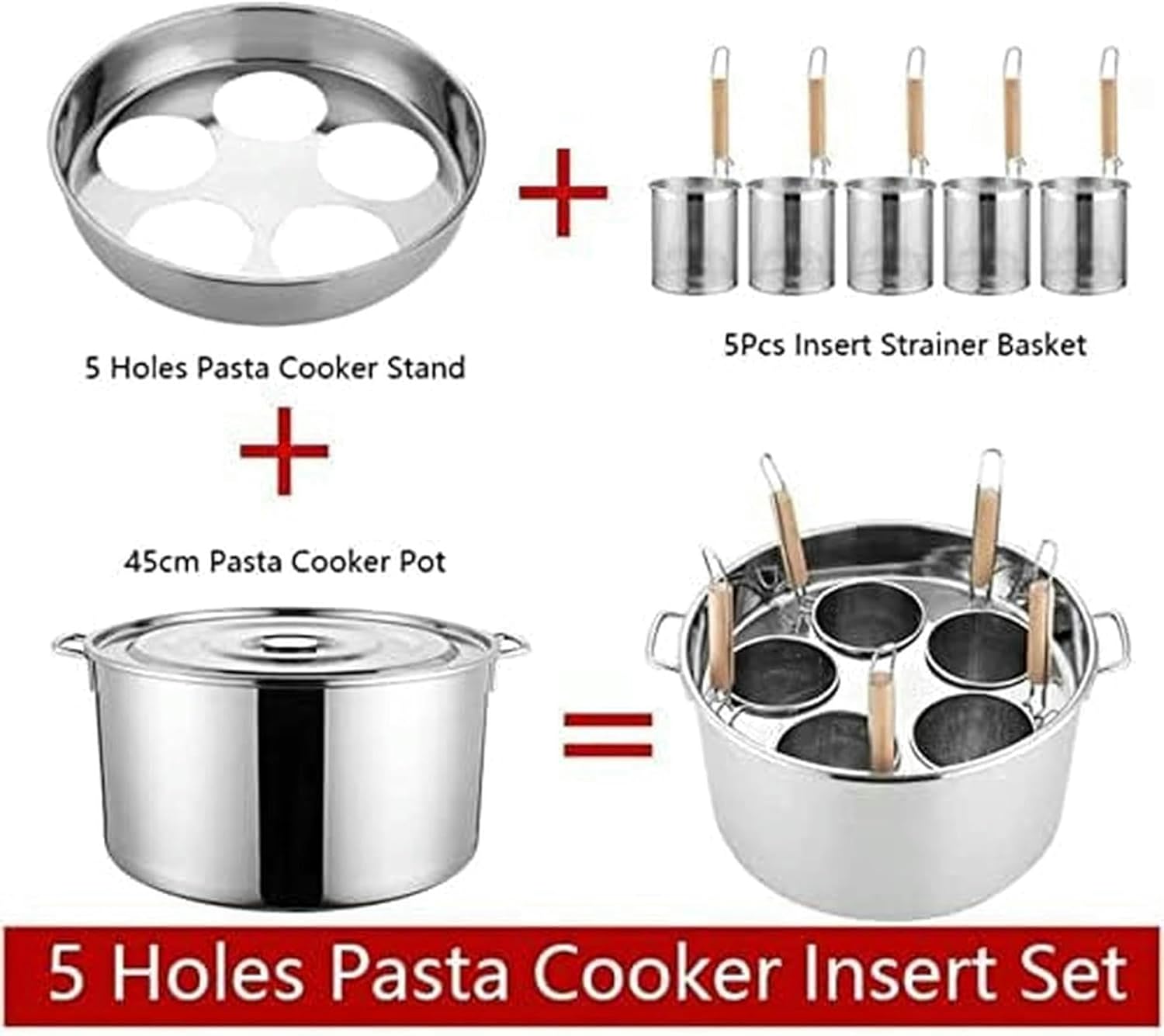 Stainless Steel Multi-Pot Set 345 Holes