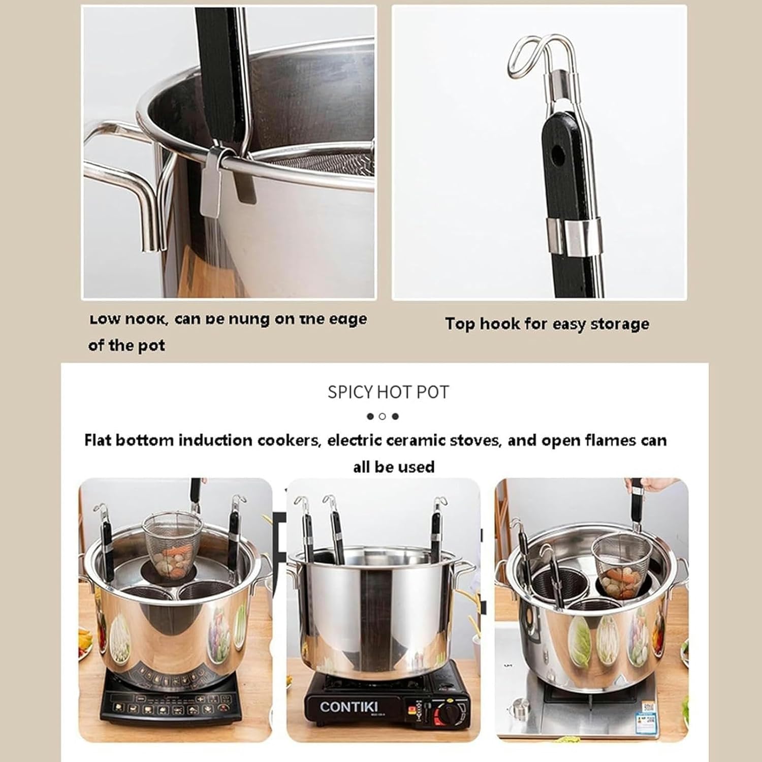 WZGLod 5-Hole Pasta Cooker Set
