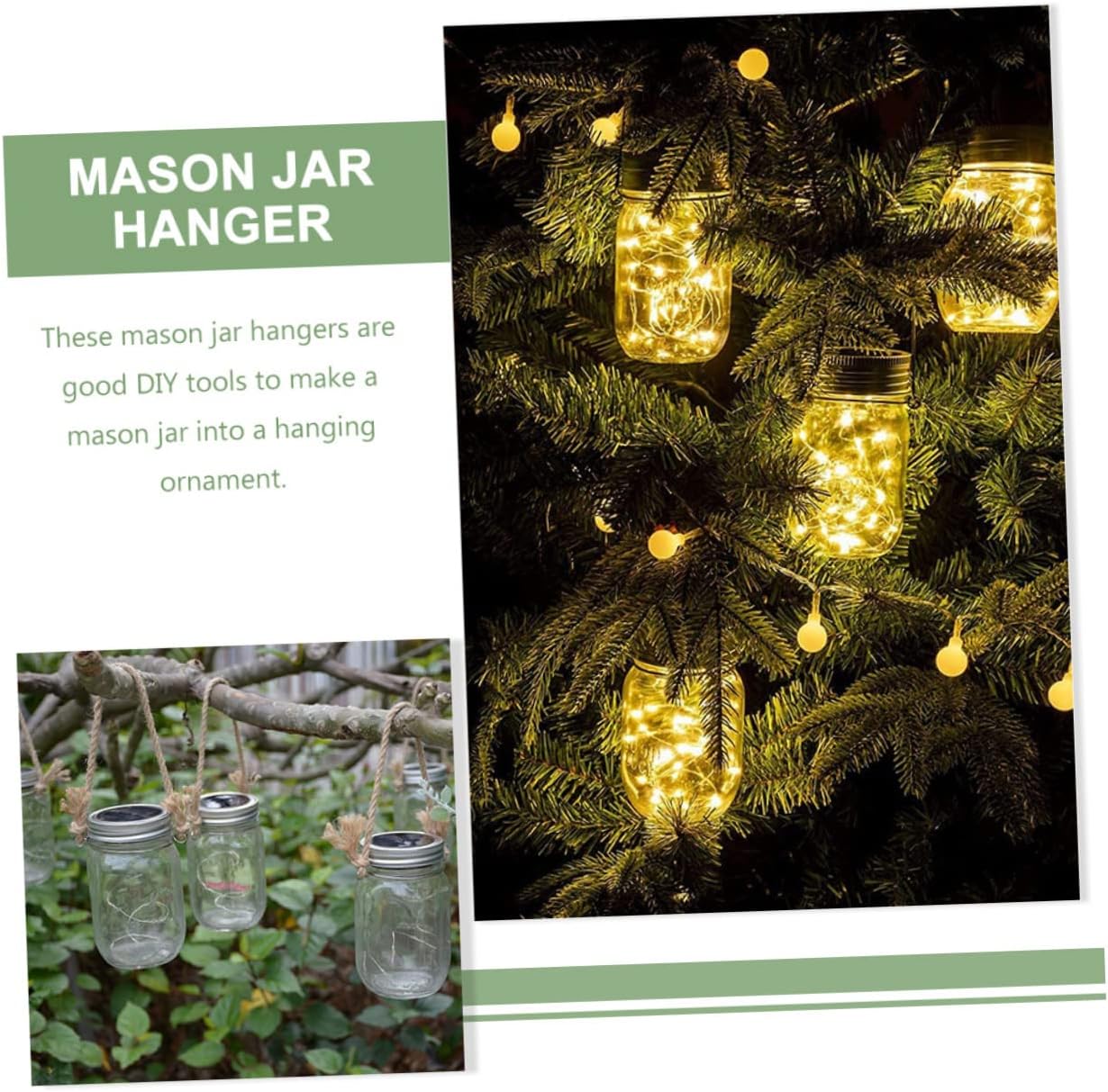 Welcome 2-Pack Mason Jar Hangers
