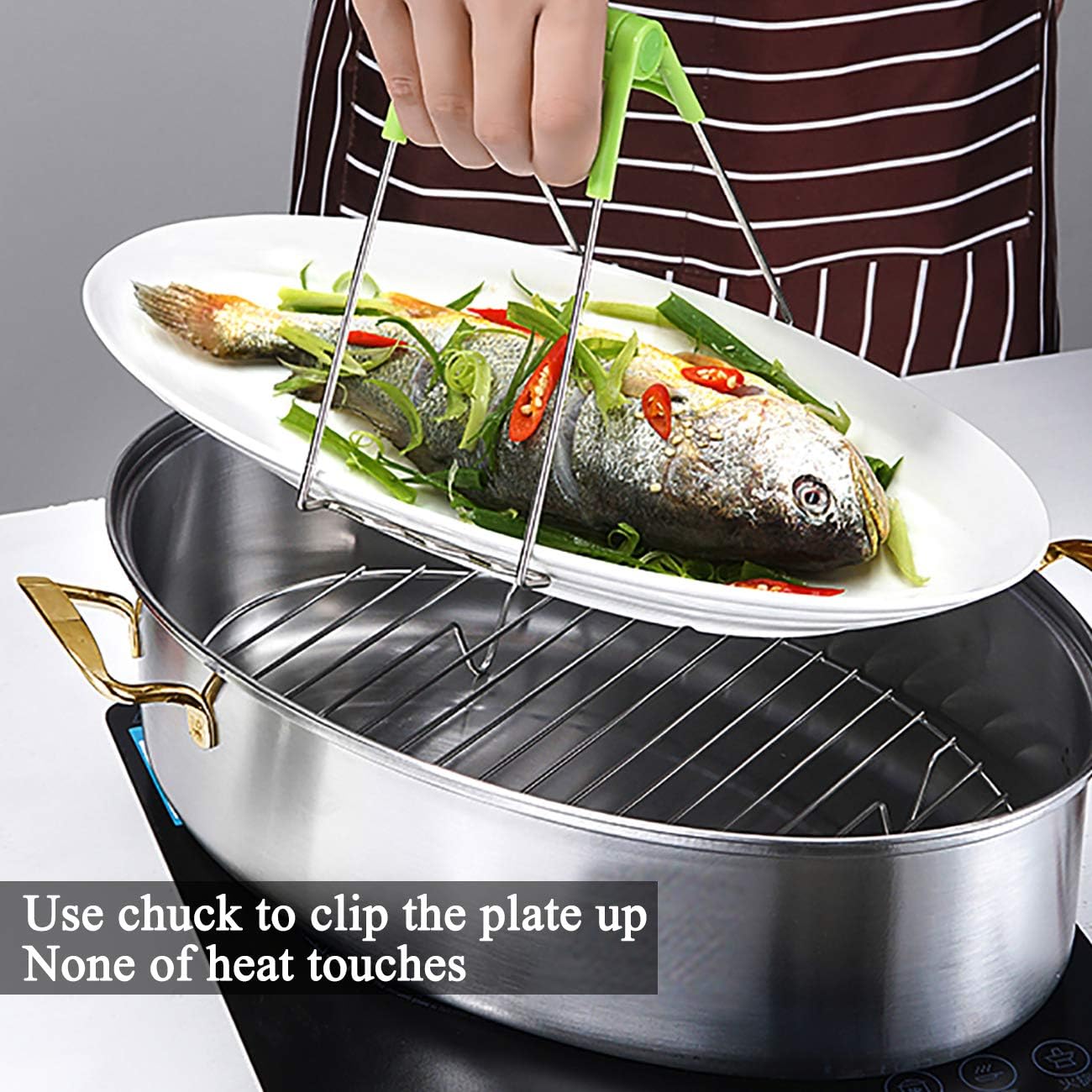 8 Qt Stainless Steel Fish Seafood Steamer