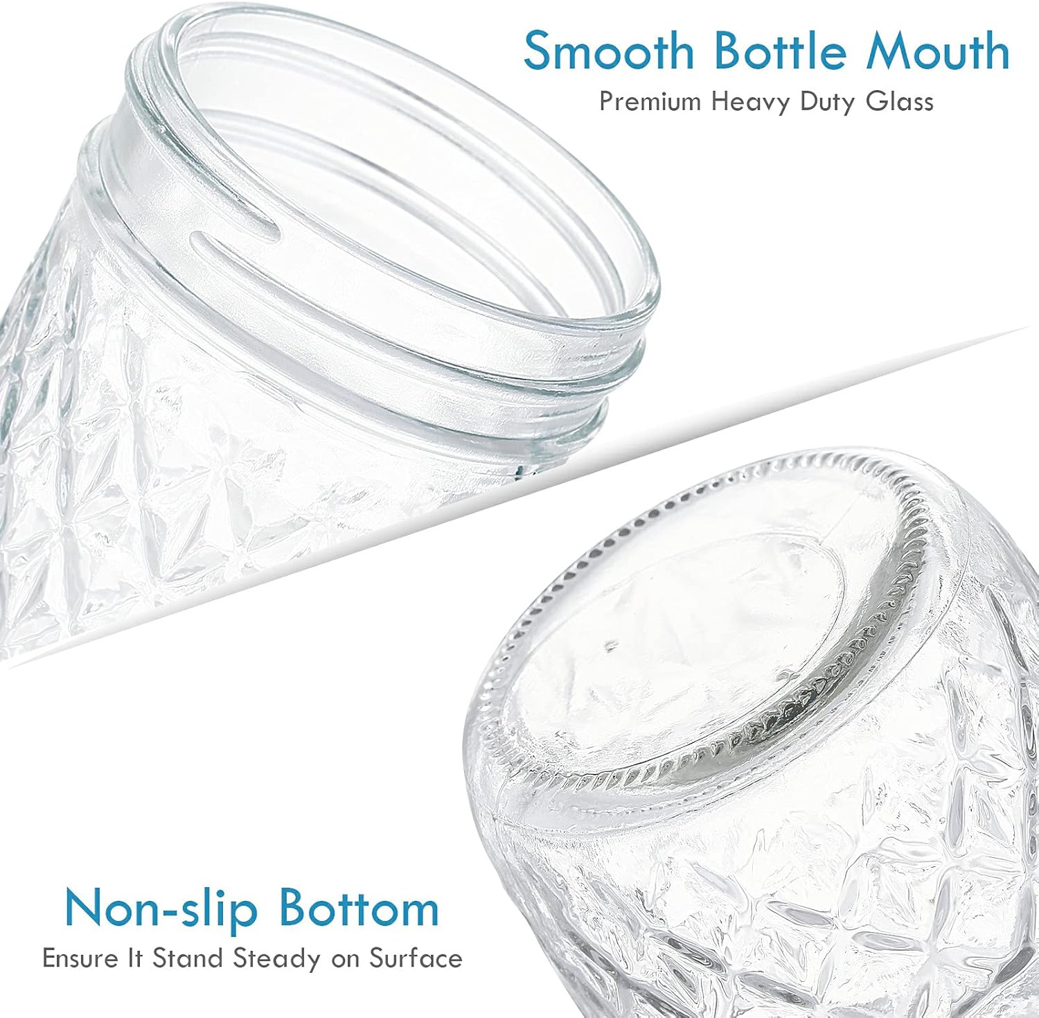 Yeboda 12-Piece Mason Jars Set