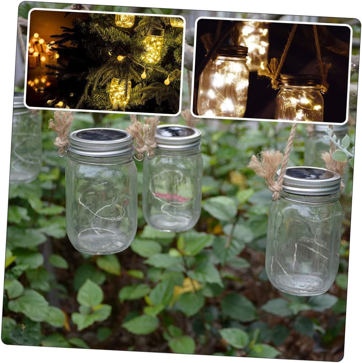 BESTOYARD 2 Set Mason Jar Hangers