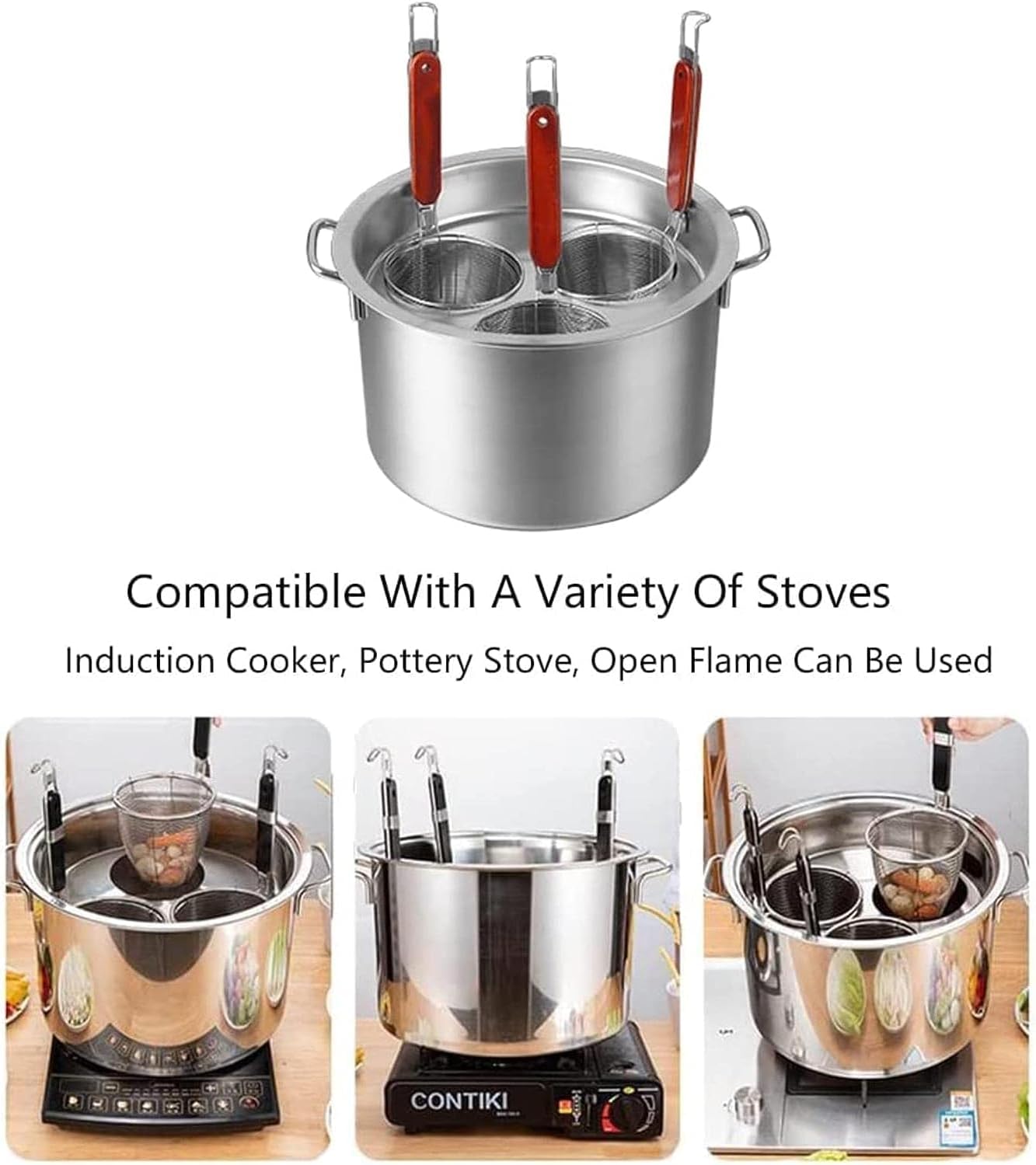 Stainless Steel Pasta Pot Set for Cooking