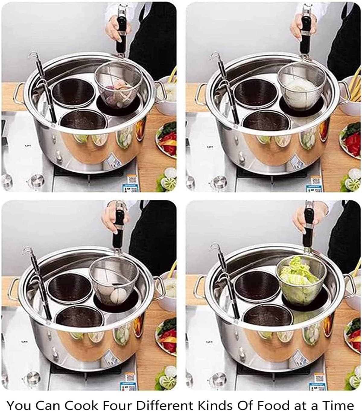 AttreX Stainless Steel Pasta Cooker Set - Perfect for Tracking Pasta Holes