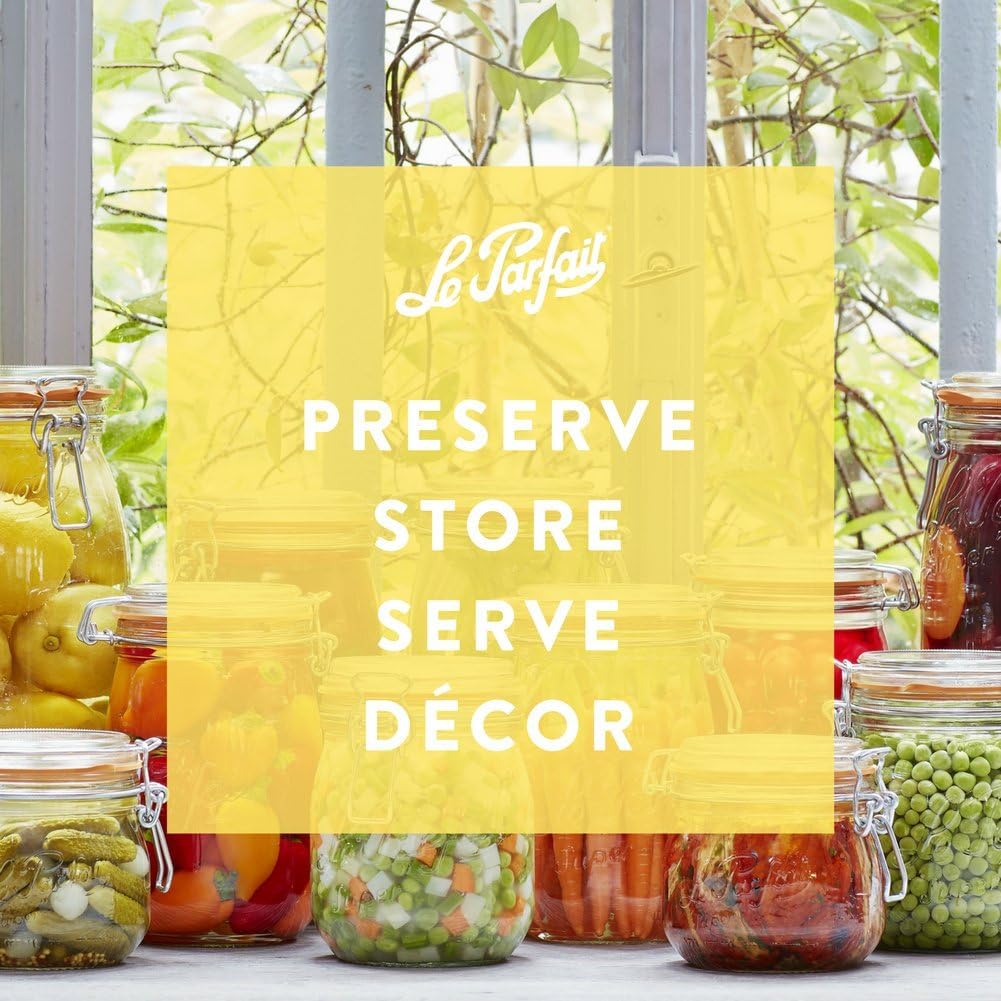 Elegant French Glass Jars for Preserving Food