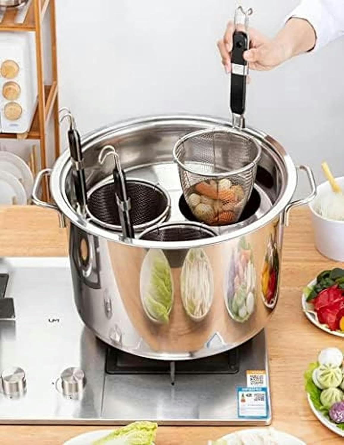 5-in-1 Stainless Steel Pasta Cooker